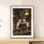 Póster Leyendo la Biblioteca de Libros Antiguos Ghost Vin<br><div class="desc">Relación 2:3. Añada un encanto espeluznante a su espacio con este poster de estilo vintage "Reading Ghost", que cuenta con una biblioteca antigua llena de libros intemporales. Perfecto para los amantes de la lectura y de la historia de fantasmas, este arte caprichoso aporta un toque de misterio y nostalgia a...</div>