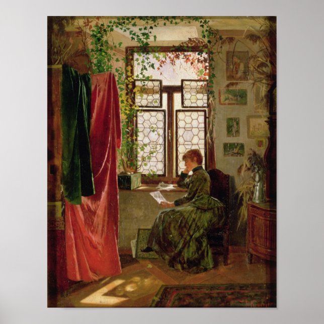 Póster Leyendo la carta (Frente)