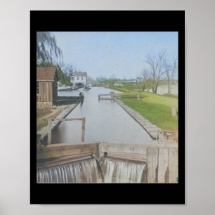 Póster Leyendo la esclusa del río Schuylkill de PA