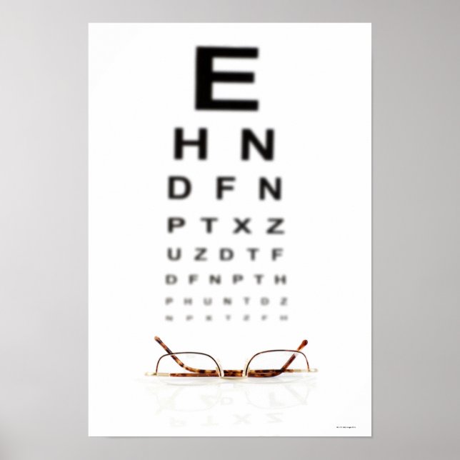 Póster Leyendo lentes (Frente)
