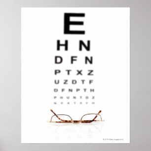 Póster Leyendo lentes