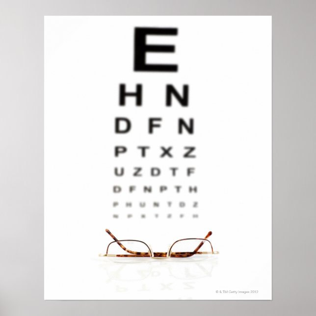 Póster Leyendo lentes (Frente)