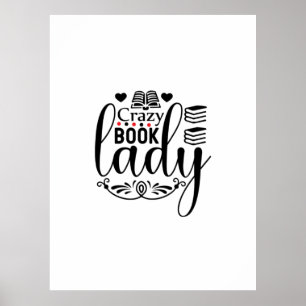 Póster Leyendo libro loco