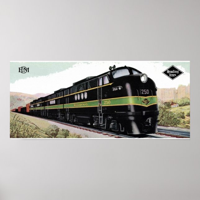 Póster Leyendo líneas ferroviarias FT 250 (Frente)