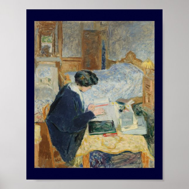 Póster Leyendo por la cama (Frente)