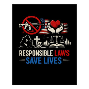 Póster Leyes Responsables Salvan Vidas