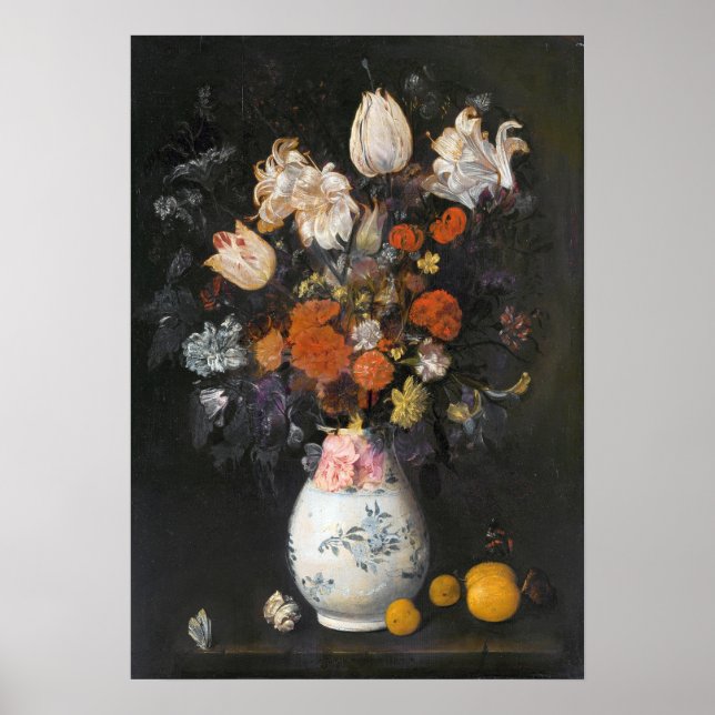 Póster Leyster - Flores En Un Jarrón (Frente)