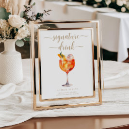 Póster Leyton Gold Modern Minimal Rótulo para bebidas