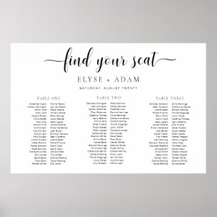 Póster Leyton Minimal 3 Poster de asientos en mesa de ban