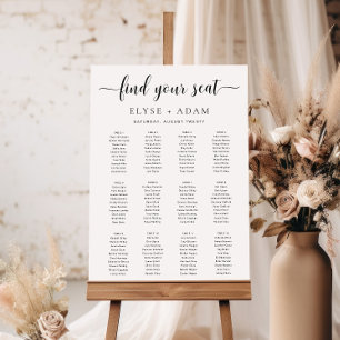 Póster Leyton Moderno Mínimo 12 Poster de asiento de mesa