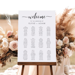 Póster Leyton Moderno Mínimo 12 Poster de asiento de mesa