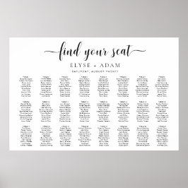 Póster Leyton Moderno Mínimo 24 Poster De Asientos De Mes