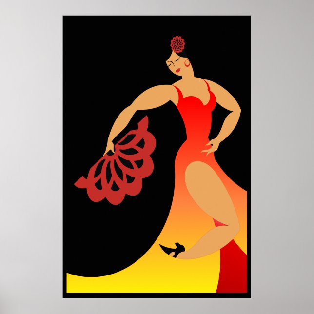 Póster LG. Bailador de Tall Flamenco (Frente)