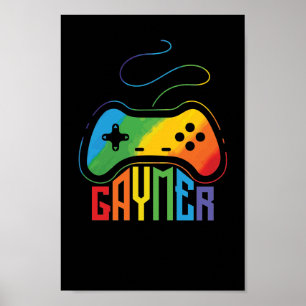 Póster LGBT Homo Schwul "Gaymer"