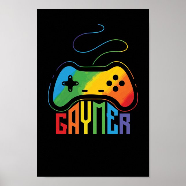 Póster LGBT Homo Schwul "Gaymer" (Frente)