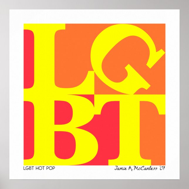 Póster LGBT Hot Pop Poster (Frente)