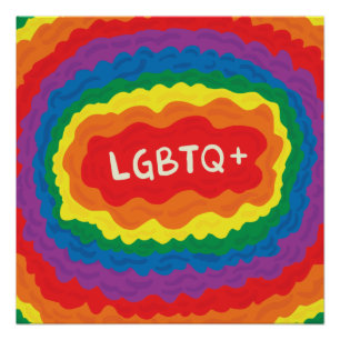 Póster LGBT+orgullo. color marica, arcoiris.