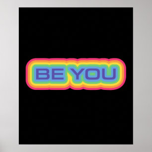 Póster LGBT+orgullo. marica. Sé tú.