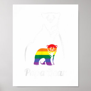 Póster LGBT: Papá lleva orgullo gay, igualdad de derechos