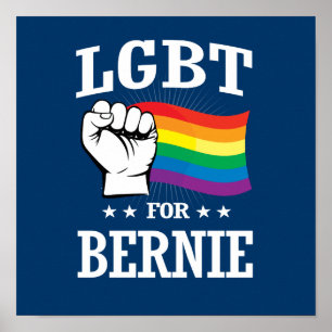 PÓSTER LGBT PARA BERNIE SANDERS