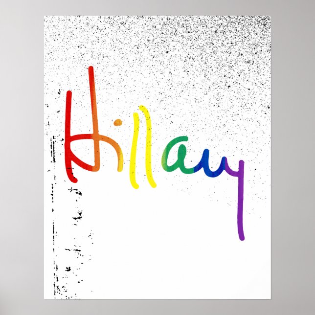 Póster LGBT para Hillary Clinton (Frente)