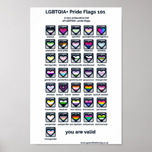 Póster LGBT Pride Flags Identifier