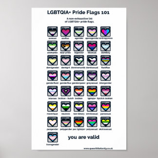 Póster LGBT Pride Flags Identifier