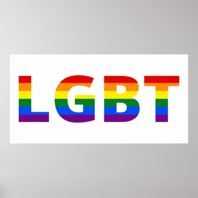 Póster Lgbt Rainbow (Frente)
