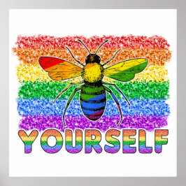 Póster LGBT sé tú mismo