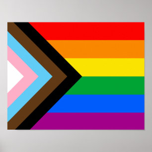 Póster LGBTQ+ Progress Pride Flag