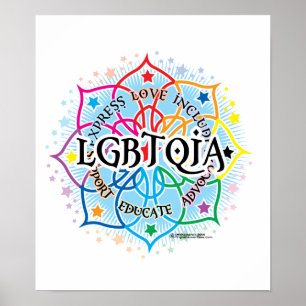 Póster LGBTQIA Lotus