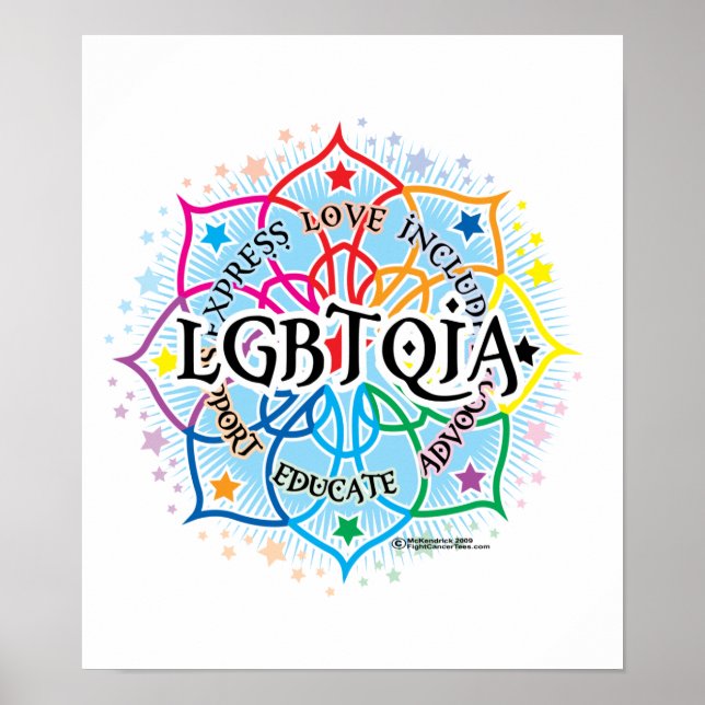 Póster LGBTQIA Lotus (Frente)