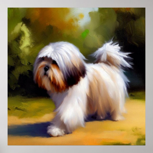 Póster Lhasa Apso Dog (Frente)