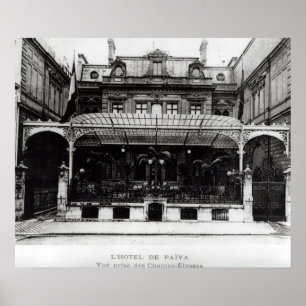 Póster L'Hotel de Paiva en los Campos Elíseos