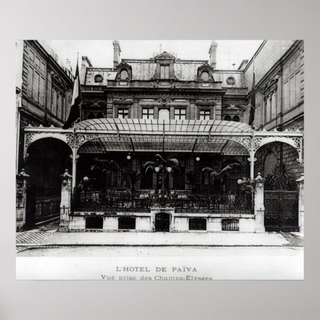 Póster L'Hotel de Paiva en los Campos Elíseos (Frente)