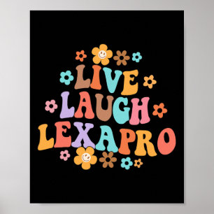 Póster Lía en vivo Lexapro Groovy Terapia de Salud Mental