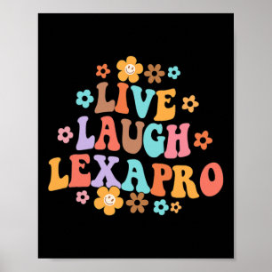 Póster Lía en vivo Lexapro Groovy Terapia de Salud Mental
