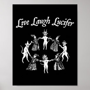 Póster Lía En Vivo Lucifer Halloween Bruja Bailando Con