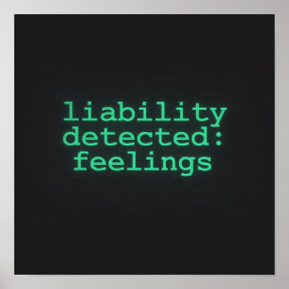 Póster Liability Detected Feelings Terminal Poster AI 