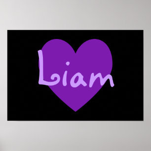 Póster Liam en morado