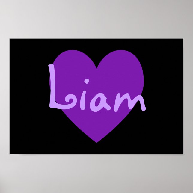Póster Liam en morado (Frente)