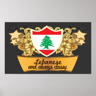 Póster Libanés con clase