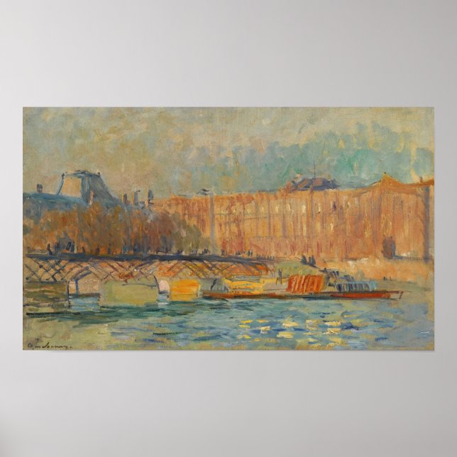 Póster Líbano - El Louvre Y El Pont Des Arts (Frente)