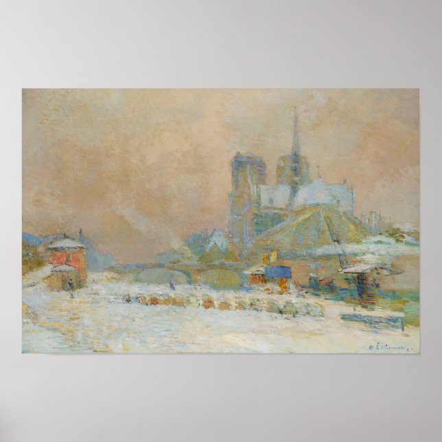 Póster Líbano - Notre Dame De Paris Vista Desde El Quai.. (Frente)