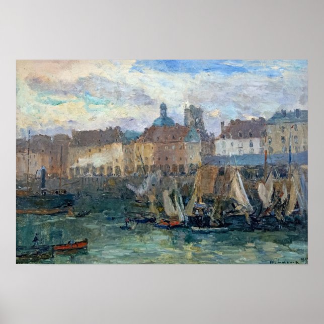 Póster Líbano - Puerto De Dieppe 1893 (Frente)