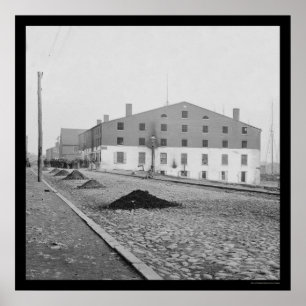 Póster Libby Prison in Richmond, VA 1865