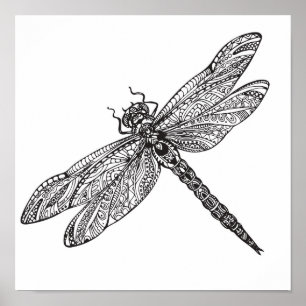 Póster Libélula en el estilo 2