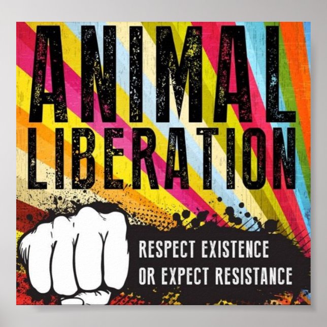 Póster Liberación animal (Frente)