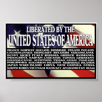 Póster "Liberado por Estados Unidos"