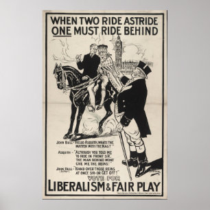 Póster Liberalismo y juego limpio